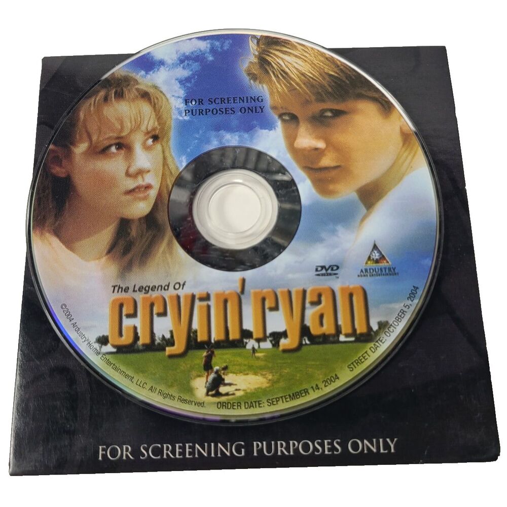 The Legend of Cryin' Ryan DVD Rare OOP Promo Screener Promotional Pre-Release